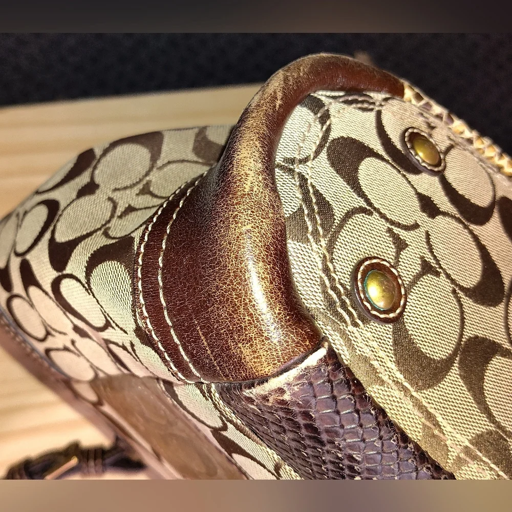 2008 Coach Patchwork Tote in Brown Tones - Picture 9 of 14